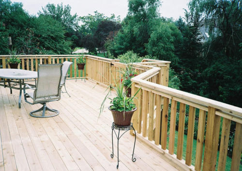 Custom-built High Rise Deck