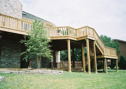 Custom-built Multilevel Deck in Niles