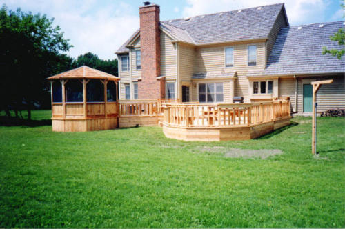 Rustic Fences Custom Built Gazebo and Deck